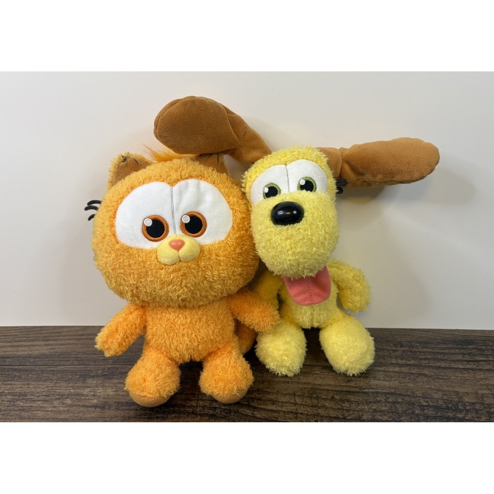 The Garfield Movie Odie & Garfield 9" Stuffed Plush Lot Babies Baby